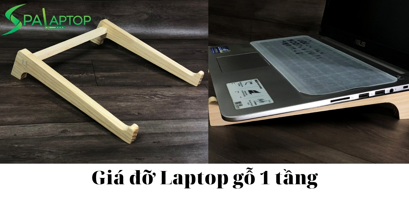 giá kê laptop gỗ